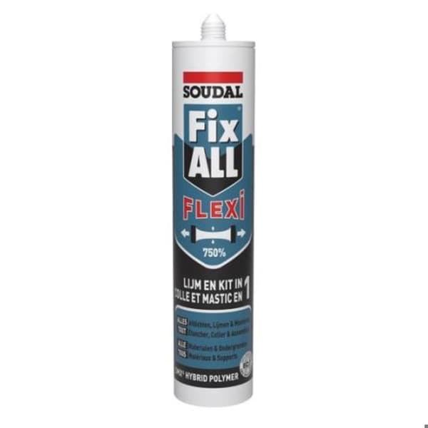 Fix ALL Flexi hybrid polymer lim kit svart patron 290ml - SOUDAL - 105031