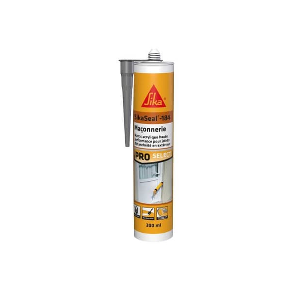 SIKA SikaSeal-184 Murverk akryltätning - Betonggrå - 300ml