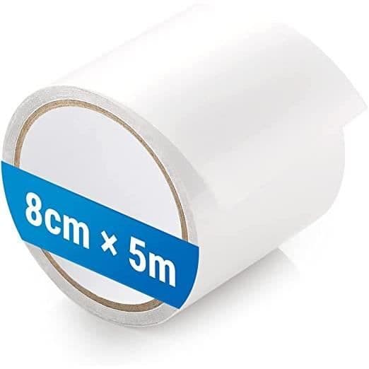Reparationstejp Transparent presenningstejp Högtemperaturbeständigt blödande lim 8cm x 5m