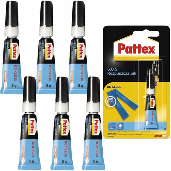 6x Pattex S.O.S. Glue Dissolver Debonder 5g