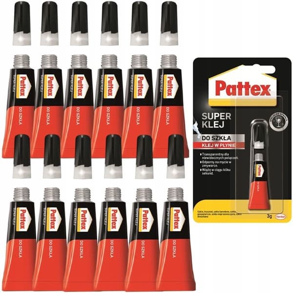 12x Pattex Specialty Liquid Glass Adhesive 3g