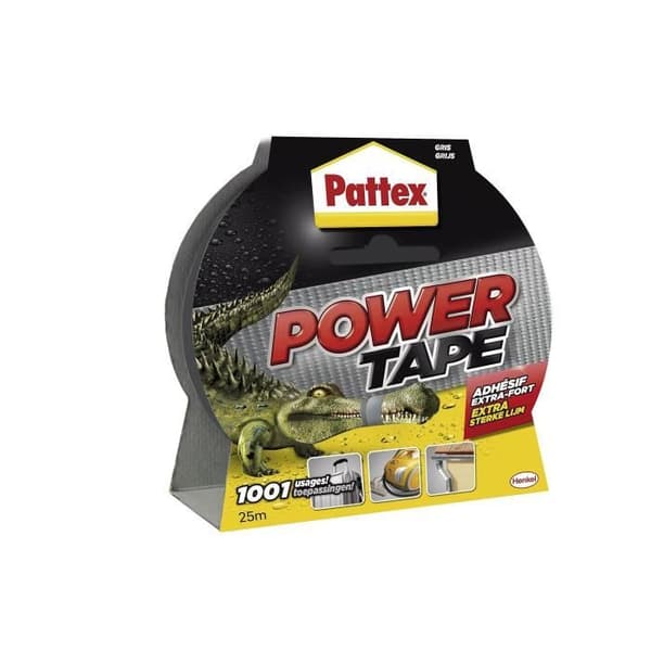 PATTEX Power tape - Fodral 50m x 50mm - Grå
