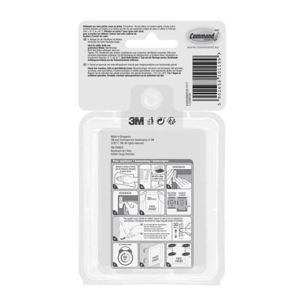 3M Tabs fästbräda sortiment - Vit - 18MM + 16GM
