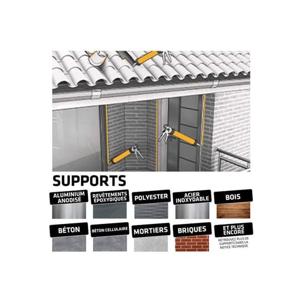 Självhäftande spackel - SIKA - Sikaflex PRO 11 FC - Beige - 300ml - Multipurpose lim