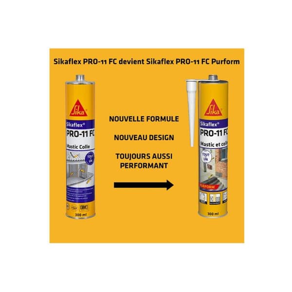 Självhäftande spackel - SIKA - Sikaflex PRO 11 FC - Beige - 300ml - Multipurpose lim
