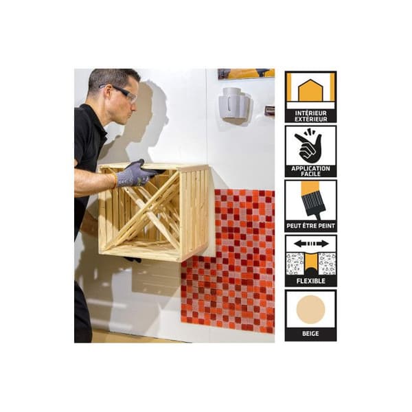 Självhäftande spackel - SIKA - Sikaflex PRO 11 FC - Beige - 300ml - Multipurpose lim