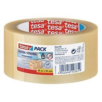 Förpackningstejp - TESA - 665m X 50mm - Transparent - Mångsidig - Såld styckvis