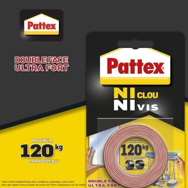 PATTEX limfäste NCNV 100KG 19mmx1,5m