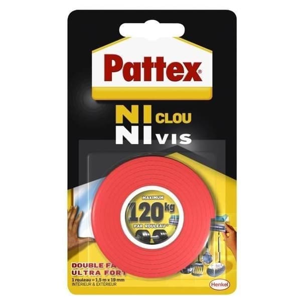 PATTEX limfäste NCNV 100KG 19mmx1,5m