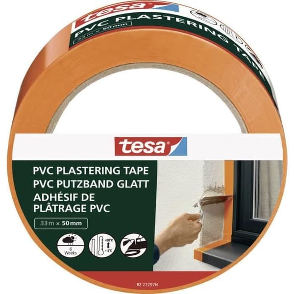 tesa PVC Putzband 55487-00000-01 Gipstejp Orange (L x B) 33 m x 50 mm 1 st.