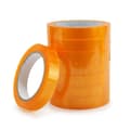 Miniatyrbild 1 av 2: Förpackning 8 Orange tonade transparenta kontorstejp WAYTEX 930906 bredd 19 mm rulle på 66m Tjocklek 50 mikron