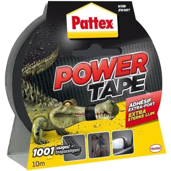Superstark självhäftande Power tape Pattex Black L10m