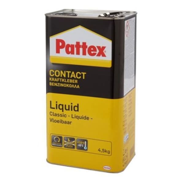 Kontaktlim - PATTEX - 1419280 - 4,5 kg - Motståndskraftig upp till 100°C - Snabbtorkande