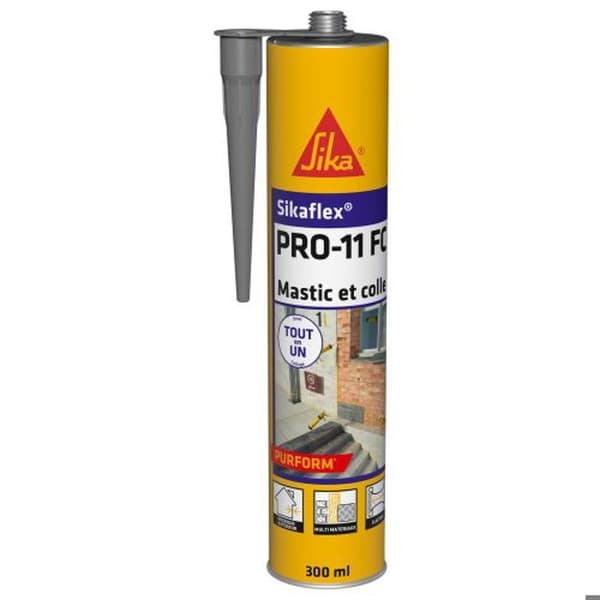 PU tätningsmedel Sikaflex PRO 11 FC grå patron 300ml - SIKA - 659662