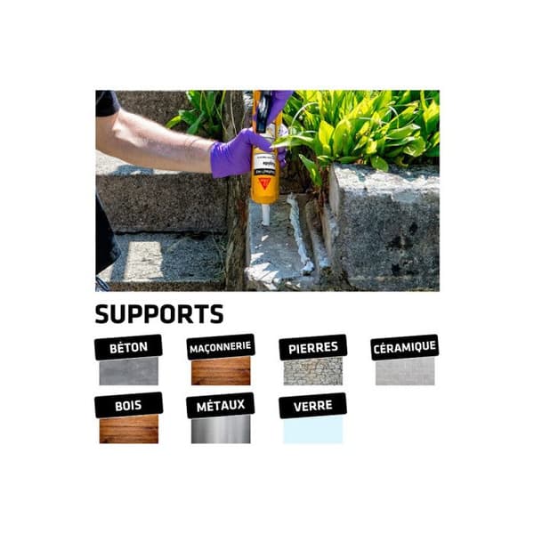 SIKA Sikaflex 143 Rapide självhäftande tätningsmedel - Vit - 290ml - 639976