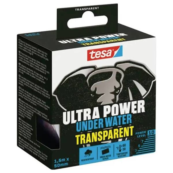 tesa Ultra Power Underwater 56481-00000-00 Reparationstejp transparent (L x B) 1,5 m x 50 mm 1 st.