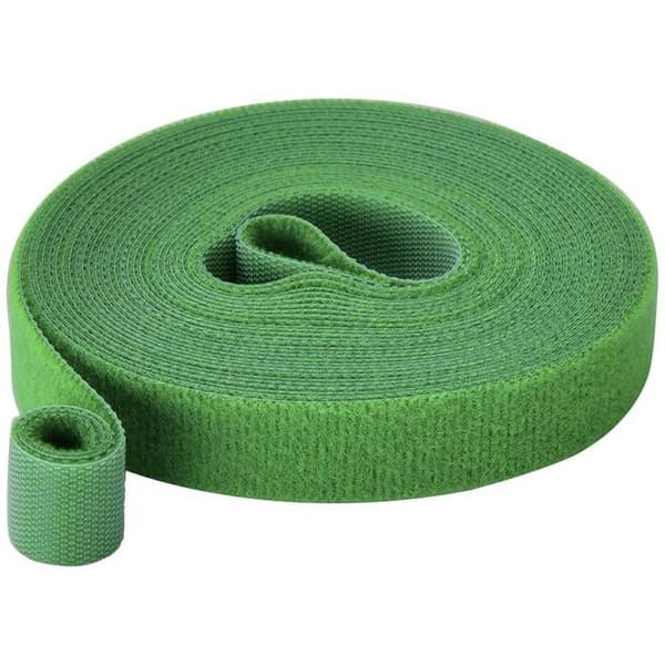 Kardborreband TRU COMPONENTS T24CA061 sammetsdel och kardborredel (L x B) 5 m x 15 mm grön 5 m