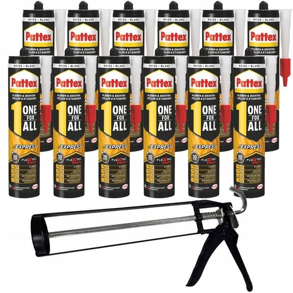 12x PATTEX ONE FOR ALL EXPRESS Monteringslim