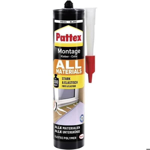 Pattex All Materials PXA45 monteringslim Färg vit 450 g