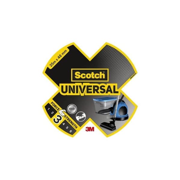 3M Reparationsduk Universal - Grå - 25mx48mm