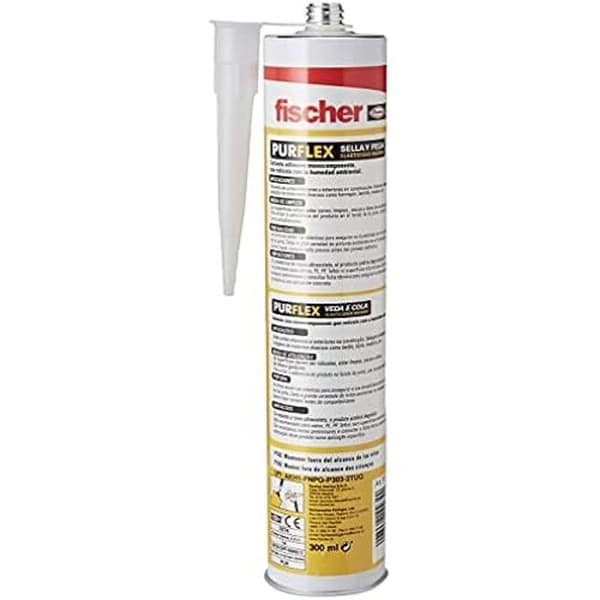 Tätningsmedel/lim - FISCHER - Pureflex Teka - Polyuretanelastomer - 310 ml - Torkar på 2 timmar