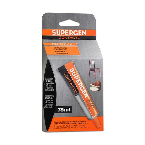 Lim - Supergen - Klassisk - 75 ml - Kontaktlim - Hållbart och flexibelt
