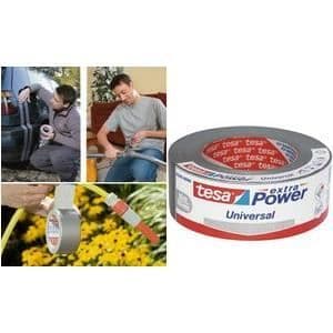 Tejplast - tesa - Extra Power - 50 mm x 10 m - Svart - Förstärkt med tyg - Multi-användning