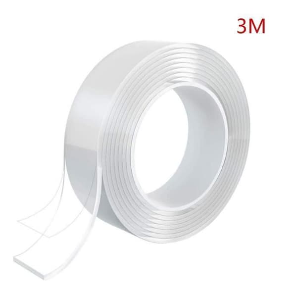 Dubbelhäftande tejp - MTEVOTX - Transparent nanotejp - 30 mm x 3M - Tvättbar - Multifunktionell