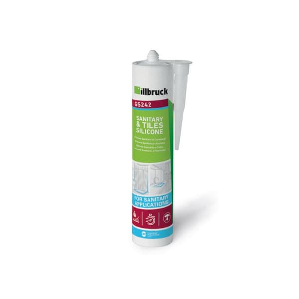 Mastiksilikon - ILLBRUCK - GS242 - Transparent - 310ml - Acetatformel elastomer