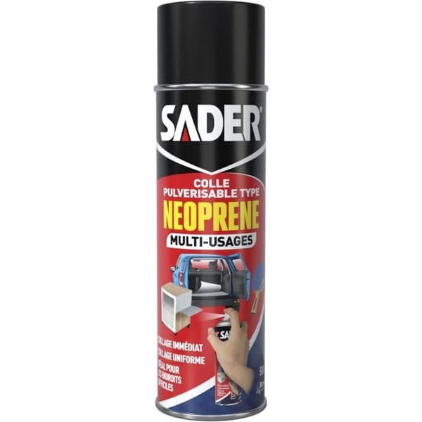 Spray lim för aerosoler - SADER - 500 ml - Neopren - Omedelbar bindning - Multi-underlag
