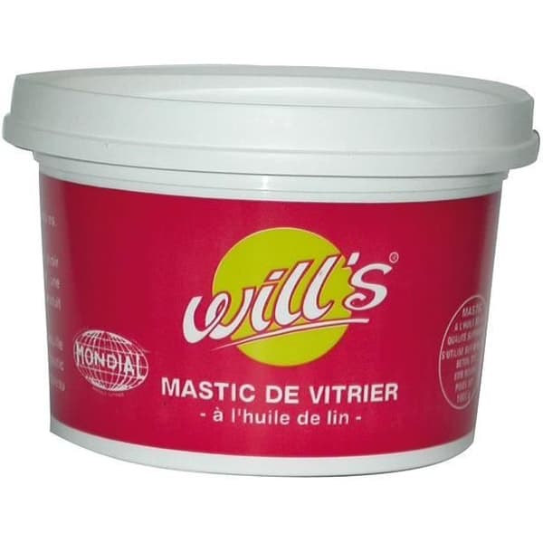 WILL'S Glasmästarspackel med linolja - 500 g