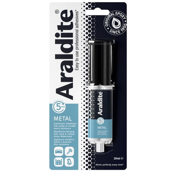 Araldite metalllimspruta 24ml - Epoxilim