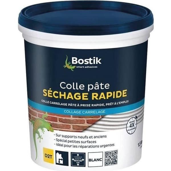 Lim klister - BOSTIK - 30112323 - Snabbtorkande - 1.5 kg - För inomhusgående kakel