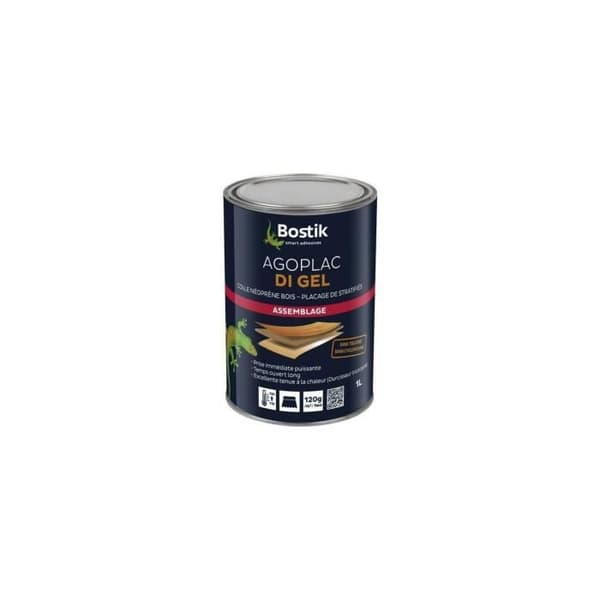 Kontaktlim – BOSTIK – AGOPLAC DI LIQUIDE – Inkluderad Härdare – 1 L – Amber