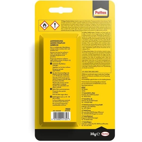Specialmaterial Lim - PATTEX - Plast - Tub - 30g