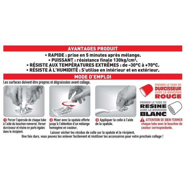 Snabbt epoxilim 2x15ML - SADER - 30610770