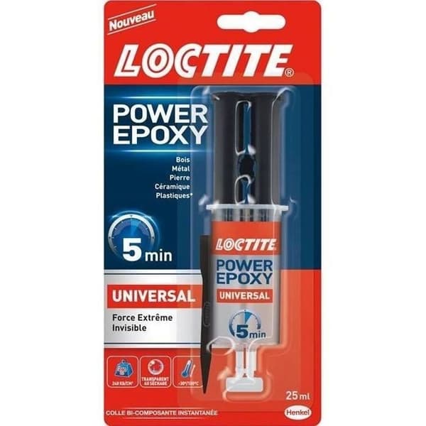 Lim - LOCTITE - Power Epoxy Universell - 25ml - Multi-material - Snabb limning