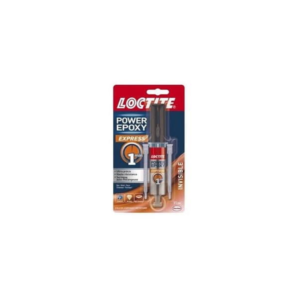 Epoxylim - LOCTITE - Power Epoxy Express - 1 min - Osynlig - Spruta 11 ml