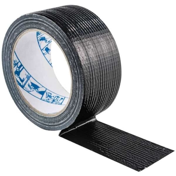 Kittduk - GEKO - 50 mm x 25 m - Svart - Fleranvändnings - Glänsande