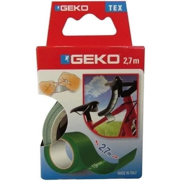 GEKO - Plastifierad vävadhesiv 19mmx2.7m grön
