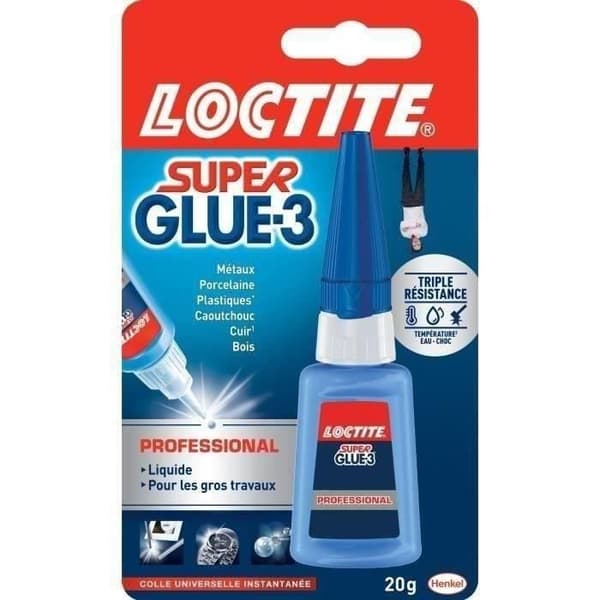 Flytande lim Super glue-3 Professional 20 g - LOCTITE - 2608834