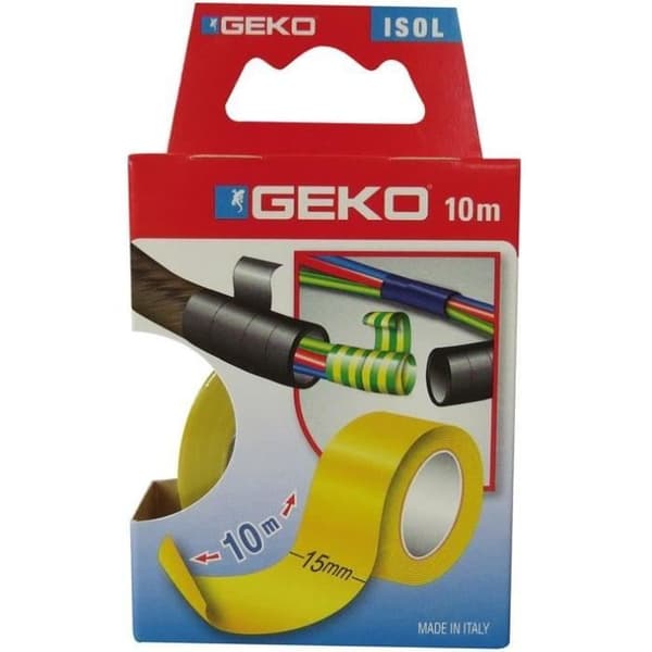GEKO - Isolerande tejp 15mmx10m gul