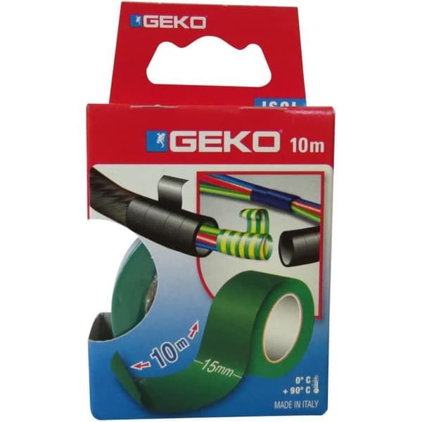 GEKO - Isolerande tejp 15mmx10m grön