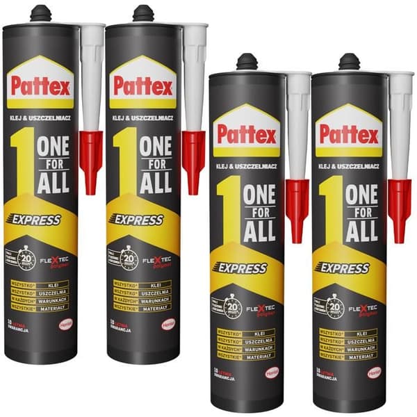 4x Pattex One4All Express monteringslim 390g