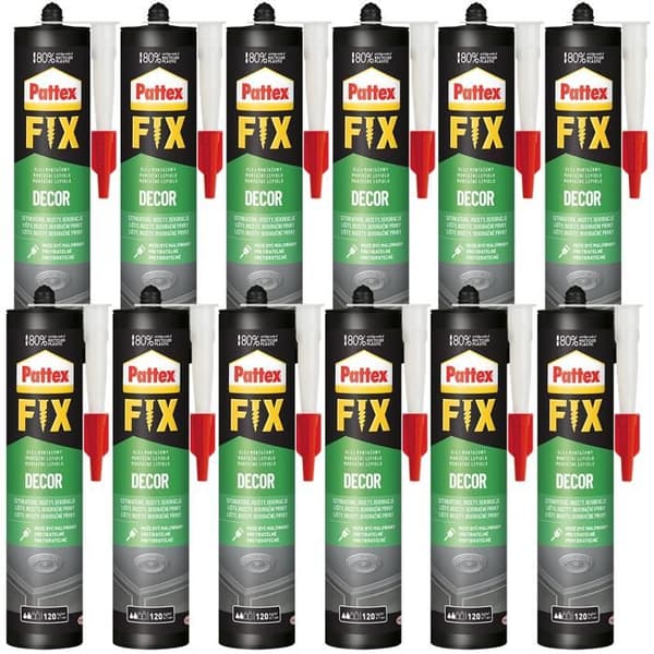 Sammanfogning - Pattex - Fix Decor - 380g - Vattentålig - Ekologisk