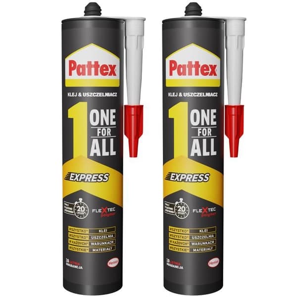 2x Pattex One4All Express monteringslim 390g