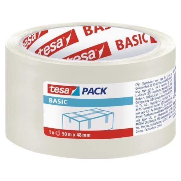 TESA 58572-00000-00, transparent, polypropen (PP), 50 m, 48 mm