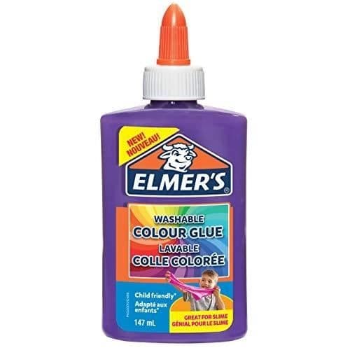 ElmerS Colle Pva Färgad | Lila | 147 Ml | Tvättbar | Idealisk För Fa