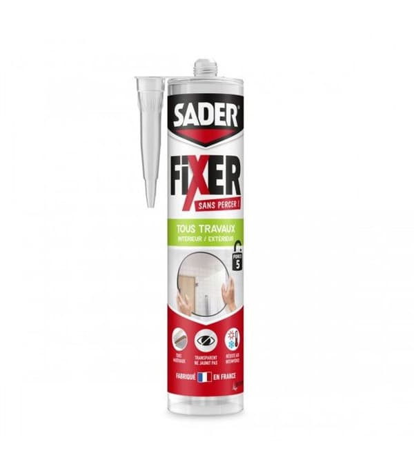 SADER - Fästlim: Fäst utan att borra - Alla arbeten - Färg: Transparent Förpackning: 300g