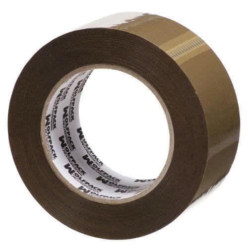WOLFPACK Förpackningstejp Brun 48 mm x 132 m - 14051010